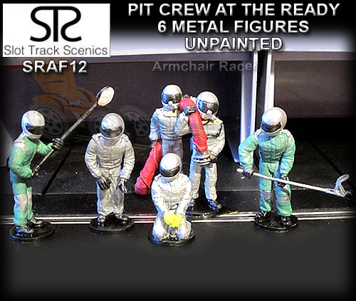 STS FIGURES SRAF12 - Pit Crew at the ready x 6 (unpainted)