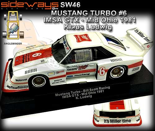 SIDEWAYS SW46 - Ford Mustang Turbo - IMSA GTX Mid Ohio 1981 #6