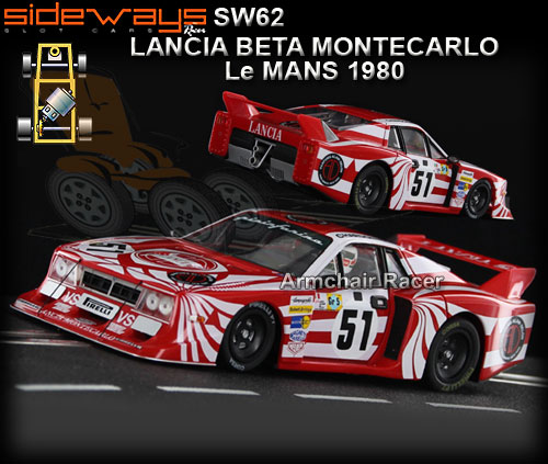 SIDEWAYS SW62 - Lancia Beta Montecarlo - 24hr Le Mans 1980 #51