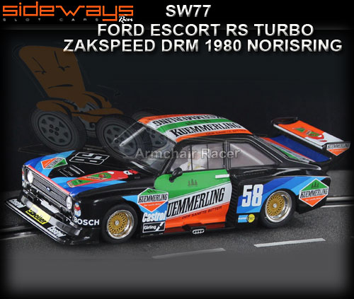 SIDEWAYS SW77 - Ford Escort MKII Zakspeed - DRM 1980 Norisring