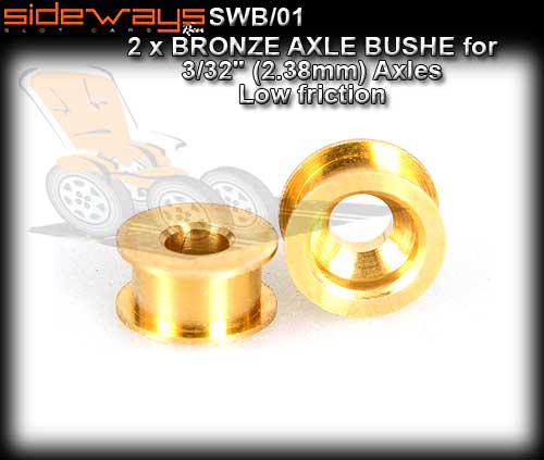SIDEWAYS AXLE BUSHES SWB/01 - Bronze Bushes for 2.38mm Axles