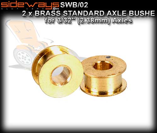 SIDEWAYS AXLE BUSHES SWB/02 - Brass Bushes for 2.38mm Axles