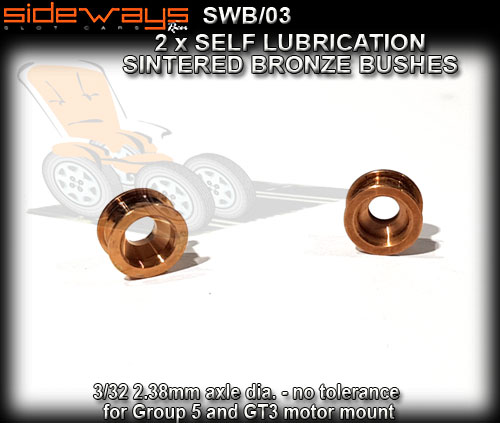 SIDEWAYS AXLE BUSHES SWB/03 - Self Lubricating Sintered Bronze