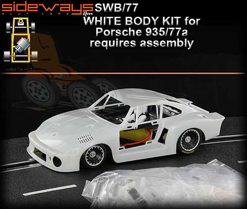 SIDEWAYS BODY KIT SWB/77 - Porsche 935/77a White Body Kit