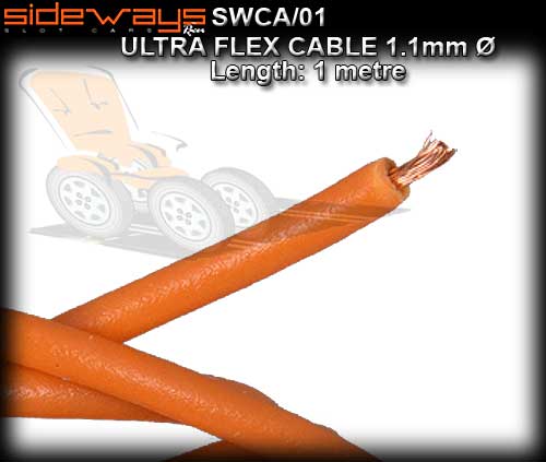 SIDEWAYS CABLE SWCA/01 - 1m Silicone cable Ultra flex - 0.9mm