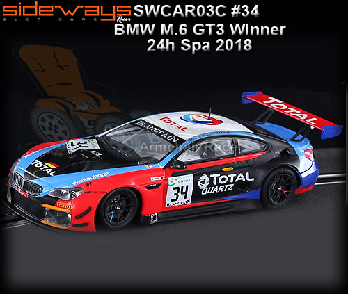 SIDEWAYS SWCAR03C - BMW M6 GT3 - 24hr SPA 2018 winner #34
