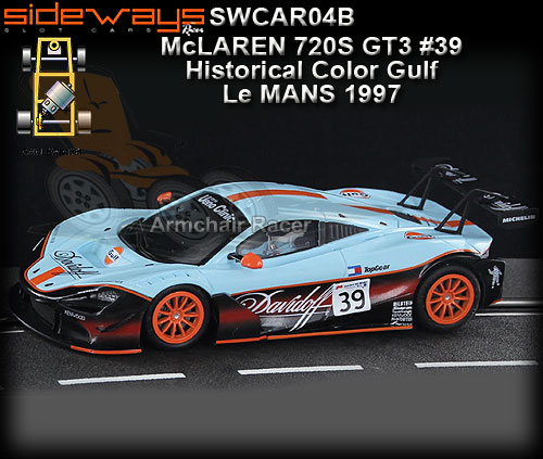 SIDEWAYS SWCAR04B - McLaren 720S GT3 - Historic Colour Gulf #39