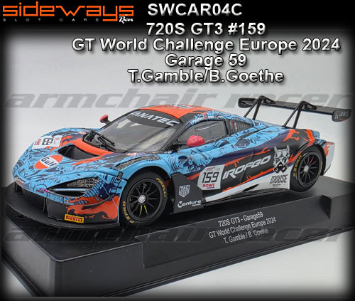 SIDEWAYS SWCAR04C - McLaren 720S GT3 - Garage59 #159