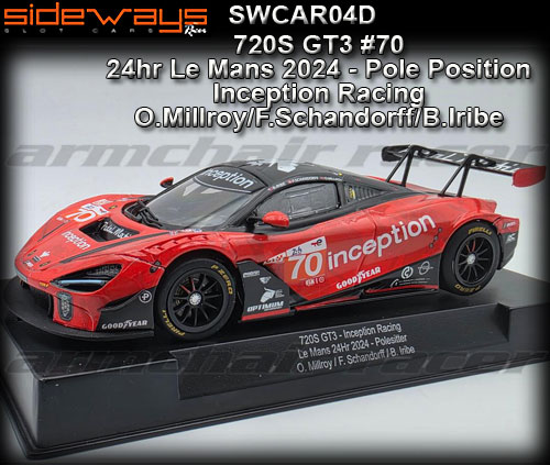 SIDEWAYS SWCAR04D - McLaren 720S GT3 - 24hr Le Mans 2024 #70