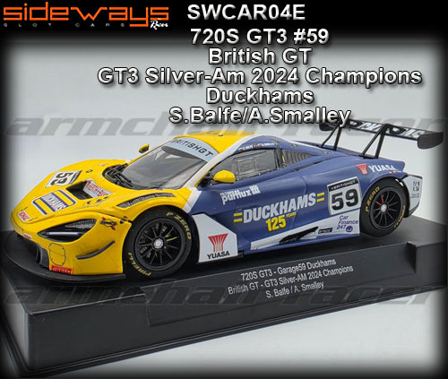 SIDEWAYS SWCAR04E - McLaren 720S GT3 - British GT #59