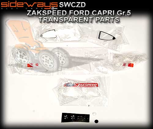 SIDEWAYS BODY PARTS SWCZD - Zakspeed Capri transparent parts