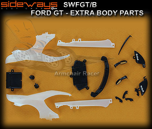 SIDEWAYS BODY PARTS SWFGT/B - Ford GT Extra Body parts