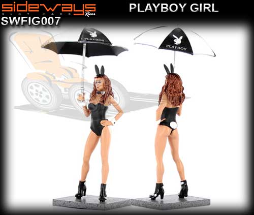 SIDEWAYS SWFIG007 - Gena - Playboy Grid Girl with umbrella