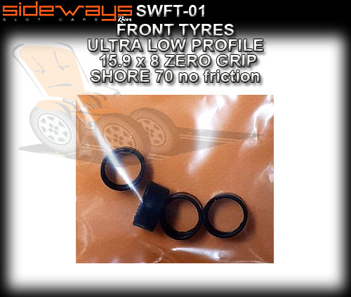 SIDEWAYS TYRES SWFT-01 - 4 x Ultra Low Profile Front 15.9 x 8
