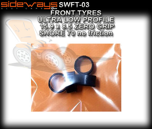 SIDEWAYS TYRES SWFT-03 - 4 x Ultra Low Profile Front 15.9 x 8.5