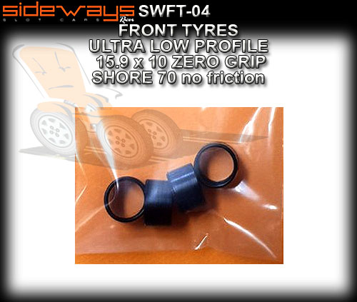 SIDEWAYS TYRES SWFT-04 - 4 x Ultra Low Profile Front 15.9 x 10