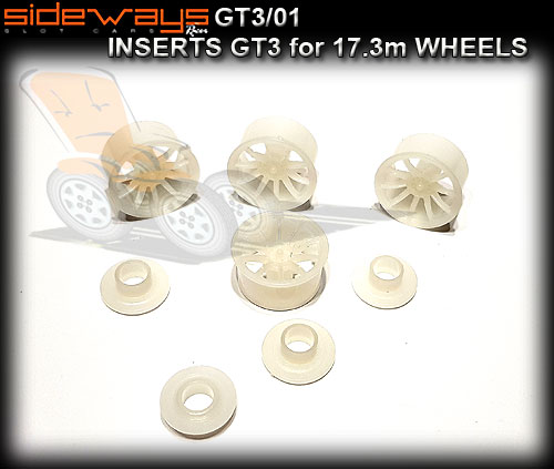 SIDEWAYS WHEEL INSERT GT3/01 - GT3 type inserts for 17.3mm wheel