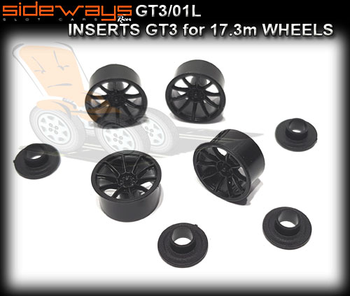 SIDEWAYS WHEEL INSERT GT3/01L - GT3 type insert for 17.3mm wheel