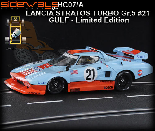 SIDEWAYS HC07A - Lancia StratosTurbo - Gulf #21 Limited Edition