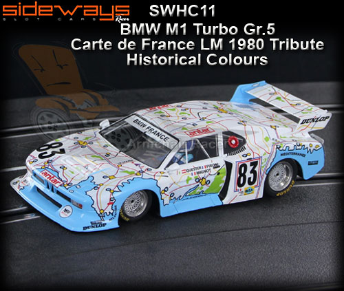 SIDEWAYS HC11 - BMW M1 Turbo Group 5 - Carte de France LM 1980