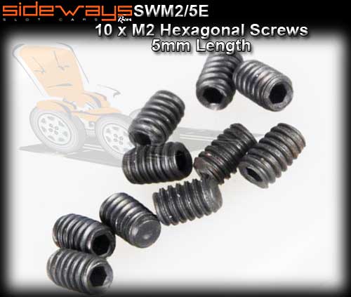 SIDEWAYS SCREWS SWM2/5E - Hexagonal screws x 10 - 5mm length