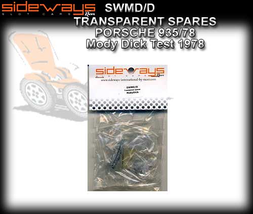 SIDEWAYS BODY PARTS SWDD - Porsche 935/78 Transparent Parts