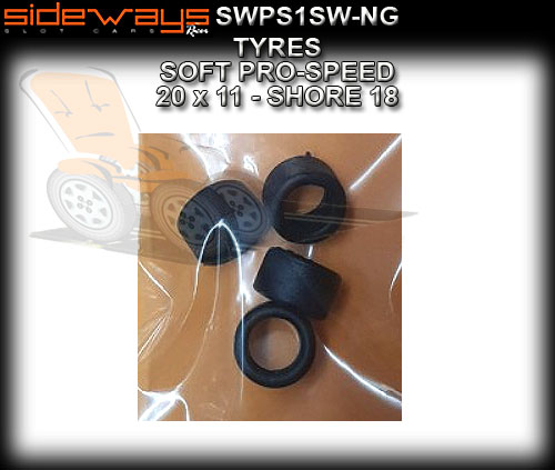 SIDEWAYS TYRES PS1SW-NG - 4 x Pro-Speed 18 Shore Tyres 20 x 11
