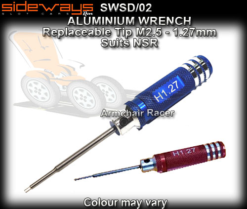 SIDEWAYS ALLEN KEY SWSD/02 - 1.27mm (M2.5) Aluminium Wrench