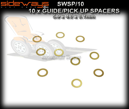 SIDEWAYS SPACERS SWSP/10 - 10 x 0.1mm spacers for guides