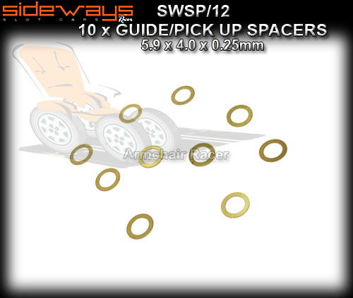 SIDEWAYS SPACERS SWSP/12 - 10 x 0.25mm spacers for guides
