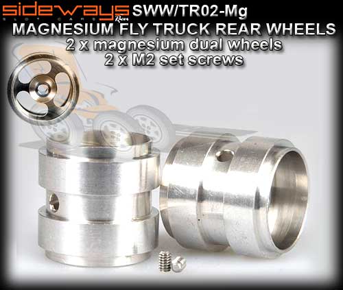 SIDEWAYS WHEELS SWW/TR02-MG - Dual Magnesium for Fly trucks