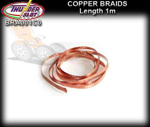 THUNDERSLOT BRAID BRA001CO - Copper Braid - 1 metre roll