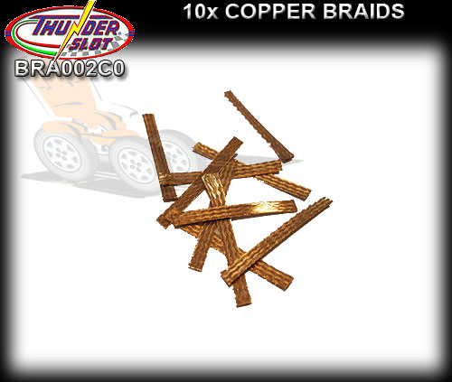 THUNDERSLOT BRAID BRA002CO - 10 x 30mm Copper Braid pieces