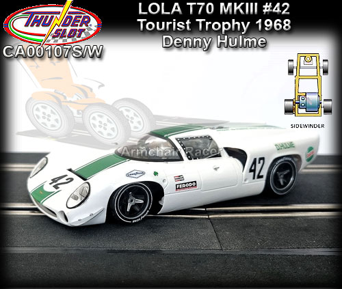 THUNDERSLOT CA00107S/W - Lola T70 MKIII Tourist Trophy 1968 #42 THUNDERSLOT CA00107S/W - Lola T70 MKIII Tourist Trophy 1968 #42