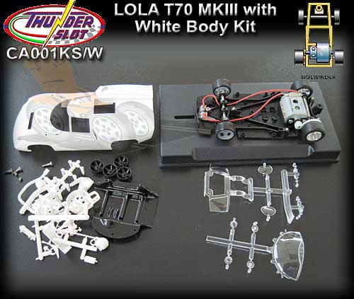 THUNDERSLOT CA001KS/W - Lola T70 MKIII - white kit THUNDERSLOT CA001KS/W - Lola T70 MKIII - white kit