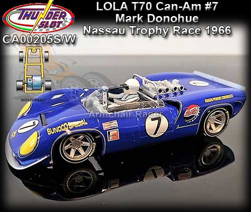 THUNDERSLOT CA00205S/W - Lola T70 Can-Am - 1966 #7 Mark Donohue THUNDERSLOT CA00205S/W - Lola T70 Can-Am - 1966 #7 Mark Donohue