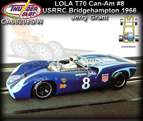 THUNDERSLOT CA00208S/W - Lola T70 Can-Am USRRC Bridgehampton #8 THUNDERSLOT CA00208S/W - Lola T70 Can-Am USRRC Bridgehampton #8
