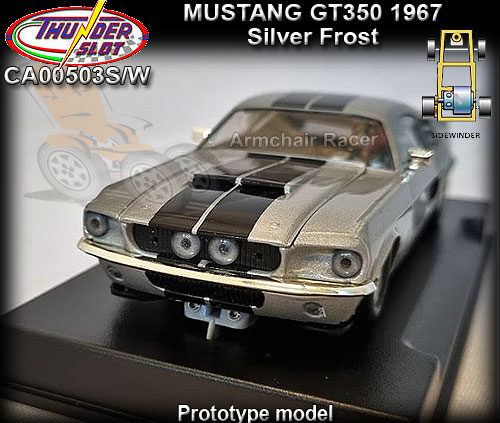 THUNDERSLOT CA00503S/W - Shelby GT 350 1967 - Silver Frost THUNDERSLOT CA00503S/W - Shelby GT 350 1967 - Silver Frost