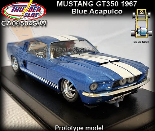 THUNDERSLOT CA00504S/W - Shelby GT 350 1967 - Blue Acapulco THUNDERSLOT CA00504S/W - Shelby GT 350 1967 - Blue Acapulco