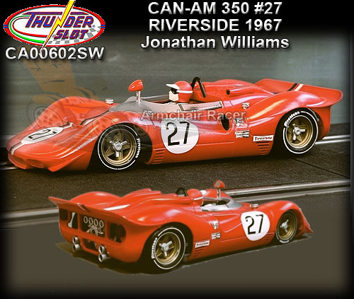THUNDERSLOT CA00602S/W - Ferrari 330 P4 Riverside 1967 #27 THUNDERSLOT CA00602S/W - Ferrari 330 P4 Riverside 1967 #27
