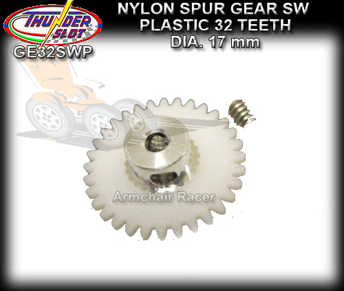 THUNDERSLOT GEARS GE32SWP - 32 tooth Sidewinder spur 17mm
