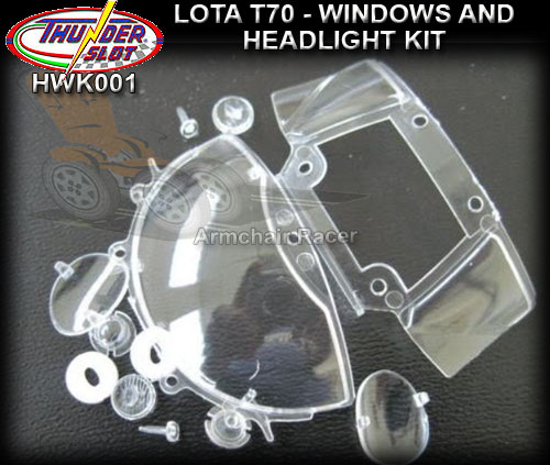 THUNDERSLOT BODY PARTS HWK001 - Lola T70 Windows and headlights