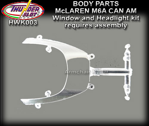 THUNDERSLOT BODY PARTS HWK003 - McLaren M6A windows & headlights