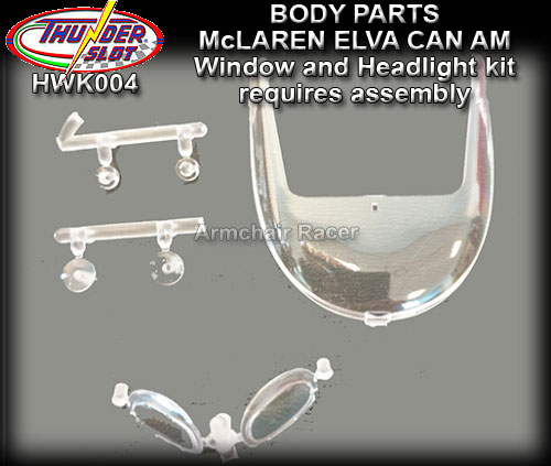 THUNDERSLOT BODY PARTS HWK004 - McLaren ELVA windows & headlight