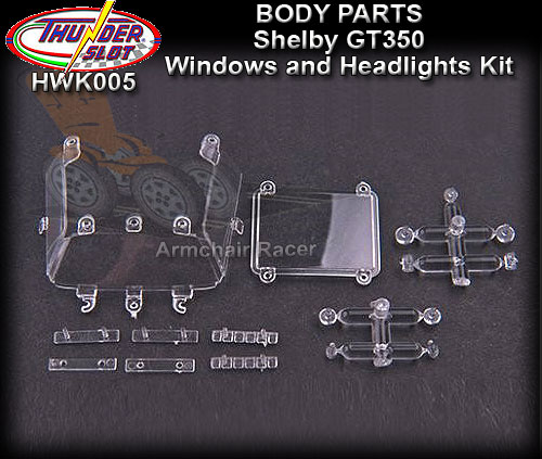 THUNDERSLOT BODY PARTS HWK005 - Shelby GT350 windows & headlight
