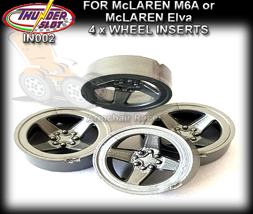 THUNDERSLOT WHEEL INSERT IN002 - McLaren M6A/Elva Wheel Inserts