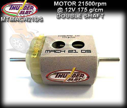 THUNDERSLOT MOTOR MTMACH21DS - 21,500rpm motor with double shaft