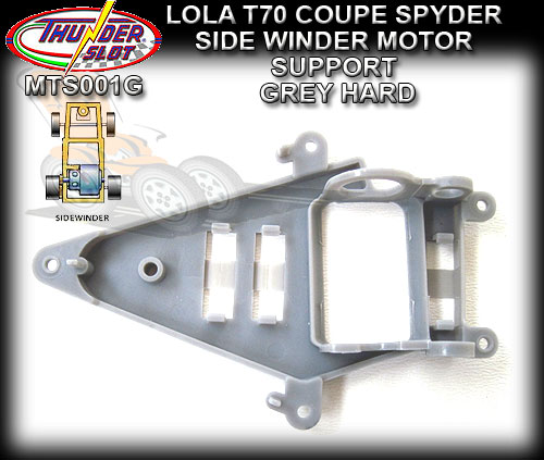 THUNDERSLOT MOTOR MOUNT MTS001G - Sidewinder - HARD - Grey