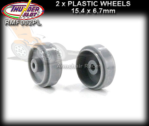 THUNDERSLOT WHEELS RMF002PL - 2 x Plastic Front 15.4 x 6.7mm