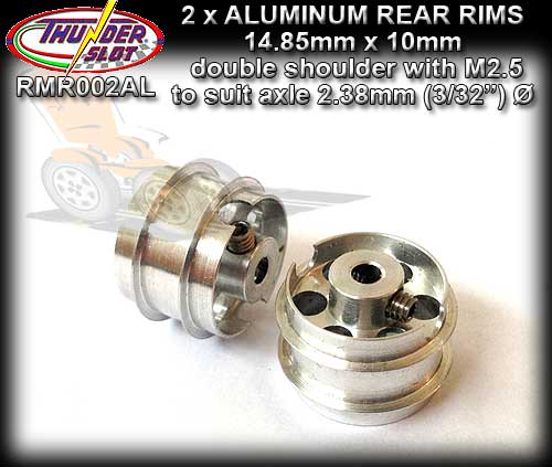 THUNDERSLOT WHEELS RMR002AL - Aluminum 14.9 x 10mm